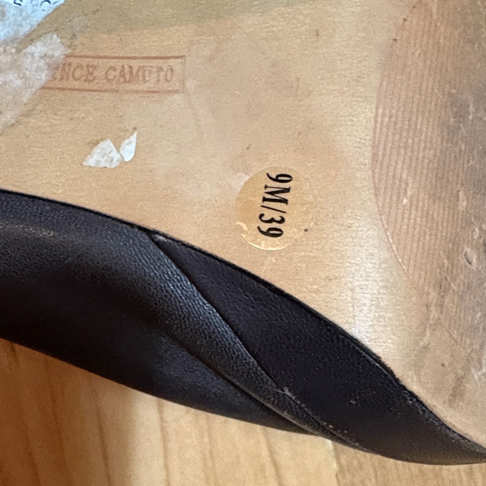 Vince Camuto Dark Brown Leather Heeled Boots - Picture 4 of 9